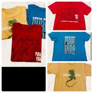 Costa Rica Shirts Bundle Size L M